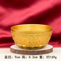 純銅日進斗金銅錢缸聚財黃銅米缸招財進寶銅缸轉聚寶盆擺件銅碗