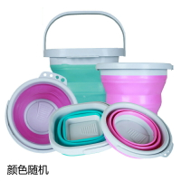 洗筆桶  美術用品洗筆桶 折疊水桶 可伸縮水桶 耐用結實圓形方形水桶『XY15080』