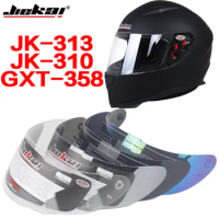 Special link with glasses, motorcycle helmet mask with full face, visor jiekai-313 jk-310