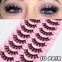One-piece Dd Curled False Eyelashes Western Style Volume One-piece False Eyelashes Dd Curled Natural