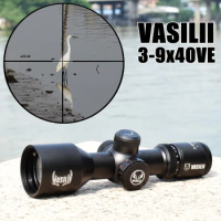 VASILII 3-9x40 Compact Riflescope Tactische Optic Sight Groen Rood Verlichte Jacht Scopes Rifle Scope Sniper Airsoft Air Gun