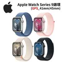 【序號MOM100 現折100】Apple Watch S9 GPS版 41mm/45mm 鋁框運動型錶環【APP下單9%點數回饋】