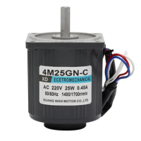 220V AC high-speed Motor 1350 Rpm 2800 Rpm Mini Motor 25W Induction Speed Control Small Motor
