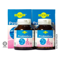 Biogrow Probiotics 2 Billion CFU (90’s + 90’s) – Kapsul Sayuran untuk Kesihatan Usus & Imun / Biogro