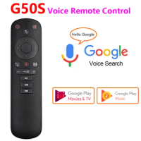 G50 G50S Voice Remote Control Wireless Fly Air Mouse Gyroscope Wireless Mini Kyeboard with IR Learning for Android TV Box