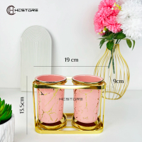 HCSTORE RAK TEMPAT SENDOK AKSEN MARBLE GOLD PENYIMPANAN SENDOK MEWAH
