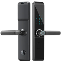 Tuya WIFI App TTlock Best Selling Built-in Doorbell Wood door With Management Software Smart Door Lock