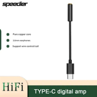 Type C Adapter DAC Digital Decoding Type C To 3.5mm Headphone Adaptor Cable for HTC U11 Google Pixel 2 Moto Z Huawei Mate10pro