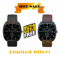HOT SALE - BUY 1 GET 1 FREE Jam Tangan Wanita Fasion Terlaris Case Oval Tali Silikon Rubber COD Incl