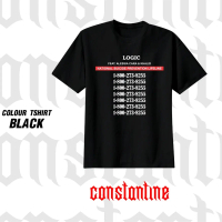 Constantine BAJU/KAOS RAPPER LOGIC BAHAN KATUN TEBAL DAN ADEM COLOUR TSHIRT BLACK