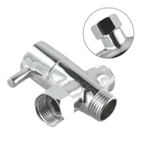 3-Way Diverter Valve 0.6-1.5mpa Kitchen Mixer Tap 4-points Shower Head Angle Valve T-Adapter G1/2in Bath Water