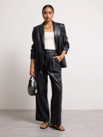 Love Bonito - Celana Panjang Wanita - Martine Vegan Leather Straight Leg Pants - Black