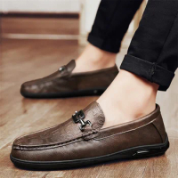 Boat Shoes Slip-On Shoes Man Loafers Breathable Fashion Daily Classics Casual Leather Shoes