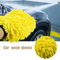 Car Coral Mitt Soft Anti-scratch for Car Wash Multifunction Thick Cleaning Glove Effective Cleaning Detail Cloth Car Wash Towel