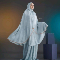 NUMMA MUKENA Muslim Dewasa Wanita Katun Mukenah Rayon Travel Cantik Bordir Renda Bawahan Lembut Nyam