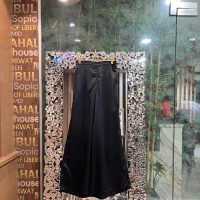 Celana Kulot Satin (Hanya Celana) by bombshellstores / outer kekinian / outer wanita - HITAM, STANDA