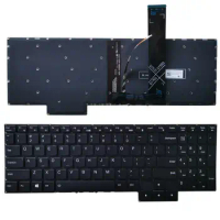 New Laptop For Lenovo LARHON Black Backlit US English Keyboard Blue Font Legion 5 Pro-16ACH6 Pro-16ACH6H Pro-16ITH6 Pro-