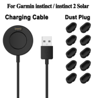 1M Charging Cable For Garmin instinct 2 Watch Charger Dock Cable For Garmin Instinct Crossover Solar Dust Plug Cover Case