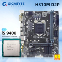 GIGABYTE H310M Motherboard Package H310M D2P With Core i5 9400 Processor combination support DDR4 M.2 Pci-E 3.0 i5 9400 CPU