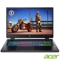 Acer 宏碁 AN17-51-78WP 17.3吋電競筆電(i7-13700H/32G/512G SSD/RTX4050/Win11/黑/特仕版)