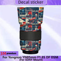 For Yongnuo YN85mm F1.8S DF DSM For SONY Mount Camera Lens Skin Anti-Scratch Protective Film Body Protector Sticker YN85F1.8S