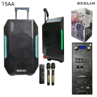 speaker aktif bloetut werlesh 15 inchi berlin original Bluetooth Spiker Bass Wireless