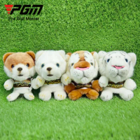 PGM Golf Club Head Cover Wooden Pole Protective Sleeve Cartoon Doll Magnetic Suction Inner And Outer Fluff Club Cover Cap Sleeve