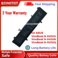 B31N1707 Battery Replacement for Asus VivoBook 14 X411UA X411UN X411UQ VivoBook S14 S410UF S410UN S410UQ Laptops 11.52V 42Wh