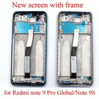 LCD Display Touch Screen Digitizer Assembly for Xiaomi Redmi Note 9 Pro Global,Screen with Frame for Redmi Note 9S, New