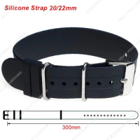 Soft Silicone Watch Band 20mm 22mm for Tudor for Omega for Seiko Bracelet High Tensile Rubber Strap Men Women Watch Accessories