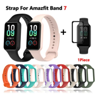 official Strap For Amazfit Band 7 Bracelet Sport Wrist Replacement Strap Soft For Amazfit Band 7 Sports Wristband Accessories