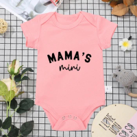 Infant Clothes Baby Boy Bodysuit MAMA'S Mini Text Print Funny Cute O-neck Short Sleep Cotton Newborn Onesie Home Casual