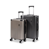 【LongKing】28吋個性旅行箱 拉鍊款TSA鎖 出國旅遊行李箱