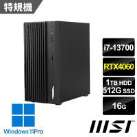 msi微星 PRO DP180 13-031TW 桌上型電腦 (i7-13700/16G/512G SSD+1T HDD/RTX4060-8G/Win11Pro)