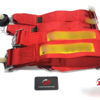 SAFETY BELT 3.00\ 4POINT QUICK RELEASE SABELT RED"