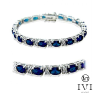 【IVI2002】深藍寶藏寶藍色尖晶石手鍊