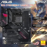 Asus STRIX B550-F GAMING WiFi AMD B550 Chipset Support DDR4 128GB PCI-E 4.0 SATA-6Gbps M.2 USB 3.2 Used Motherboard for Desktop