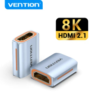 Vention 8K HDMI Extender HDMI Female to Female Connector 8K60Hz HDMI 2.1 Coupler Extension Adapter for PS4 HDTV Roku TV Stick PC