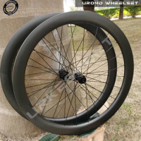 Center Lock 700C UCI Quality 25mm Width Carbon Wheelset Disc Brake Clincher Tubeless Tubular UR04D Carbon Road Disc Brake Wheels