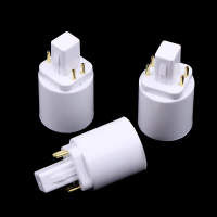 อะแดปเตอร์ซ็อกเก็ต, 3 ชิ้น, ขั้วต่อ 4 พิน, G24 ถึง E26 / E27, อะแดปเตอร์ฐานหลอดไฟ G24Q, ตัวแปลงซ็อกเ