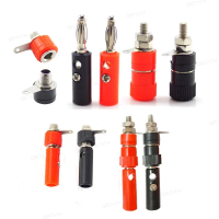 4mm Banana Jack Black Red Banana Socket 1set/2 pieces Audio Speaker Terminal DIY Connectors  QB5TK