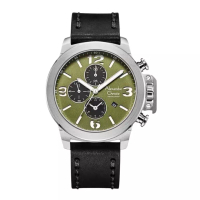 Alexandre Christie Jam Tangan Pria Alexandre Christie Chronograph AC 6280 GC LSSGN Leather Strap