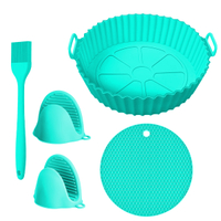 new design pac reusable air fryer accessories silicone pot basket mold silicone air fryer liners