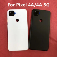 Pixel4A Housing For Google Pixel 4A 5G Battery Back Cover Door Repair Replace Rear Case + Logo Camera Lens Side Buttons