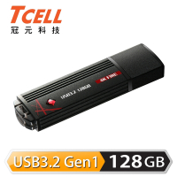 TCELL 冠元-USB3.2 128GB 4K FIRE 璀璨熾紅隨身碟