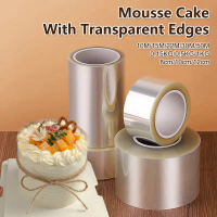 Màng bánh trong suốt, 8cm / 10cm / 12cm, Tấm màng Acetate, Cổ áo bánh Acetate, Cuộn Acetate, Màng ba