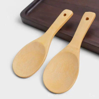 2025 Wooden Rice Spoon Rice Cooker Rice Spoon Rice Ladle Wooden Household Non-Painted Rice Serving S