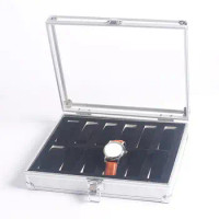 12 Girds Watch Box Collection Display Gift Boxes Watch Showcase Watch Storage