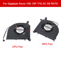 Laptop Fan PLB07010S12HH CPU GPU Cooling Fan 12V 0.50A 4Pins New For Gigabyte AERO15 15G 15P 17P 17G XC XB RX7G Rx5G RP77 RP75W