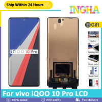 6.78"Original AMOLED Material LCD Screen For vivo iQOO 10 Pro LCD Display V2218A Touch Panel Digitizer Full Assembly Replace
